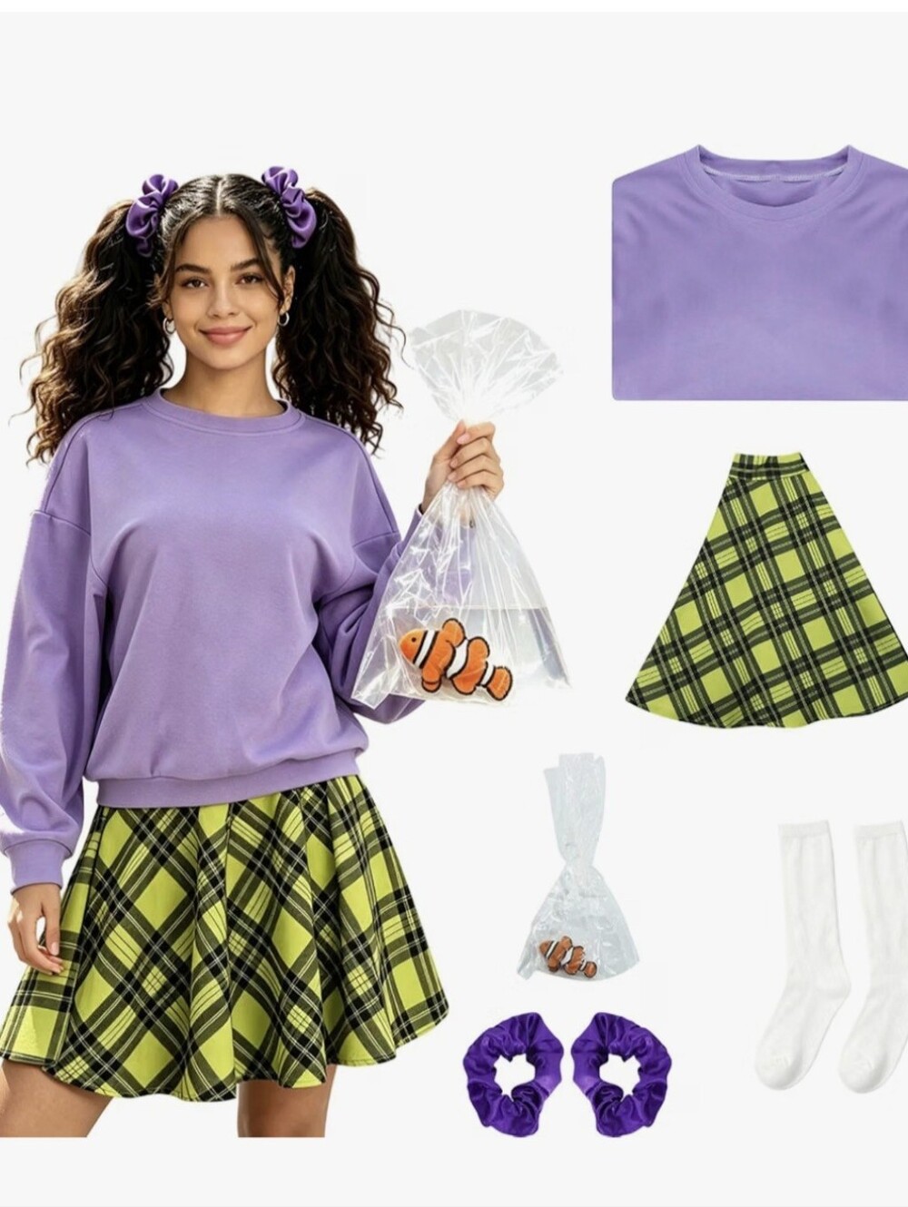 NIB Finding Nemo Darla Halloween Costume - Large